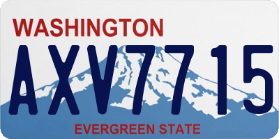 WA license plate AXV7715
