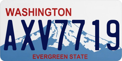 WA license plate AXV7719