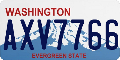 WA license plate AXV7766