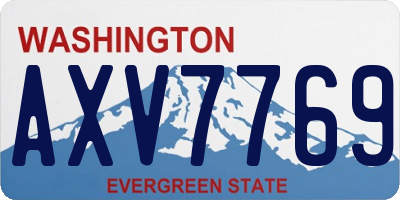 WA license plate AXV7769
