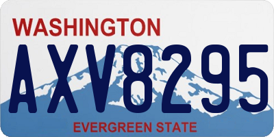 WA license plate AXV8295