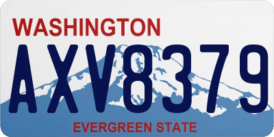 WA license plate AXV8379