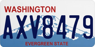 WA license plate AXV8479