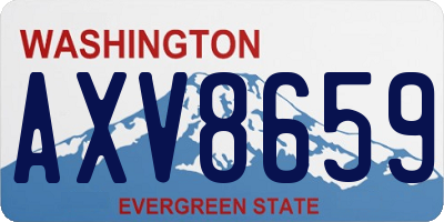 WA license plate AXV8659