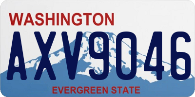 WA license plate AXV9046