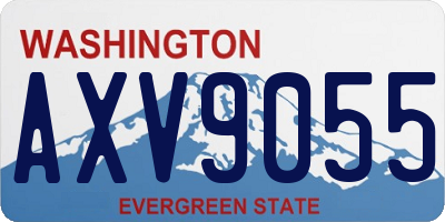 WA license plate AXV9055