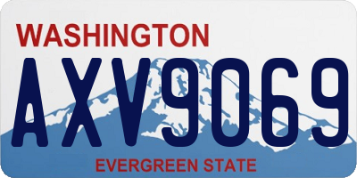 WA license plate AXV9069