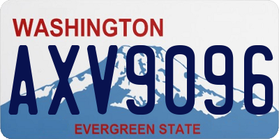 WA license plate AXV9096