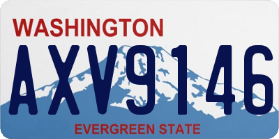 WA license plate AXV9146