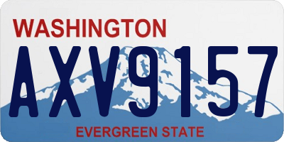 WA license plate AXV9157
