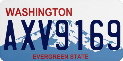 WA license plate AXV9169