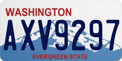 WA license plate AXV9297