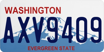 WA license plate AXV9409