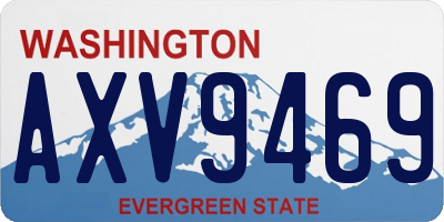 WA license plate AXV9469