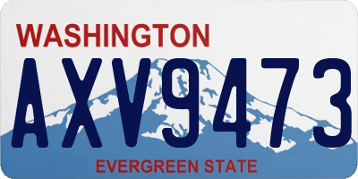 WA license plate AXV9473