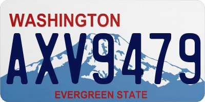 WA license plate AXV9479