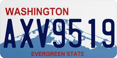 WA license plate AXV9519