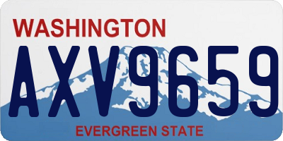 WA license plate AXV9659
