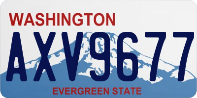 WA license plate AXV9677