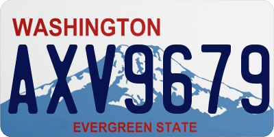 WA license plate AXV9679
