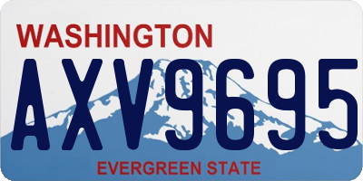 WA license plate AXV9695