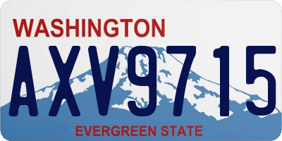 WA license plate AXV9715
