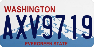 WA license plate AXV9719