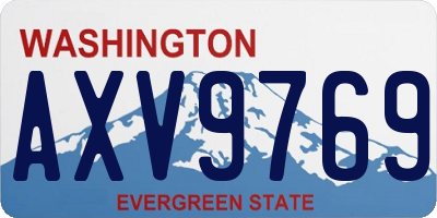 WA license plate AXV9769