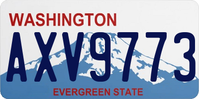 WA license plate AXV9773