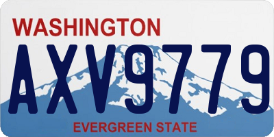 WA license plate AXV9779