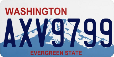 WA license plate AXV9799