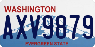 WA license plate AXV9879