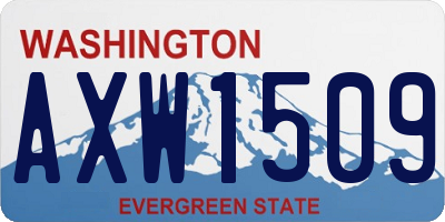 WA license plate AXW1509