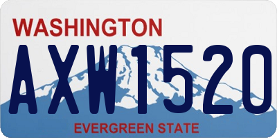 WA license plate AXW1520