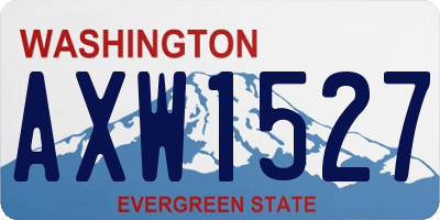 WA license plate AXW1527