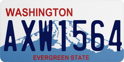WA license plate AXW1564