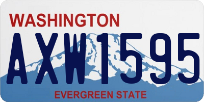 WA license plate AXW1595