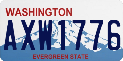 WA license plate AXW1776