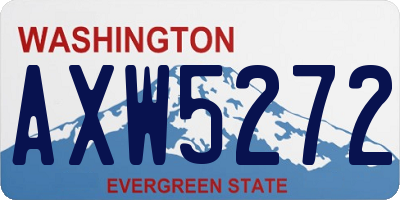 WA license plate AXW5272