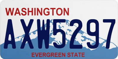 WA license plate AXW5297
