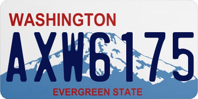 WA license plate AXW6175