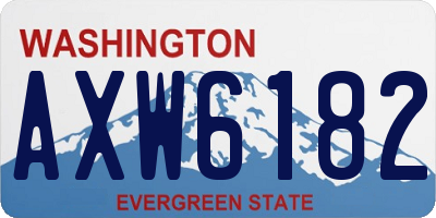 WA license plate AXW6182