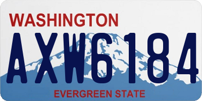 WA license plate AXW6184