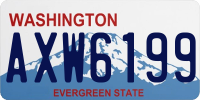 WA license plate AXW6199