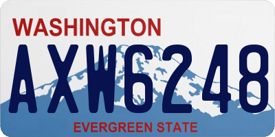 WA license plate AXW6248