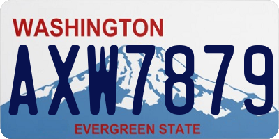 WA license plate AXW7879