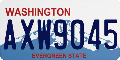WA license plate AXW9045