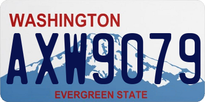 WA license plate AXW9079