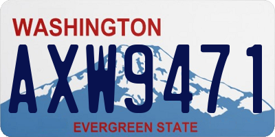 WA license plate AXW9471