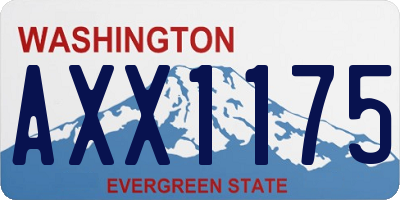 WA license plate AXX1175